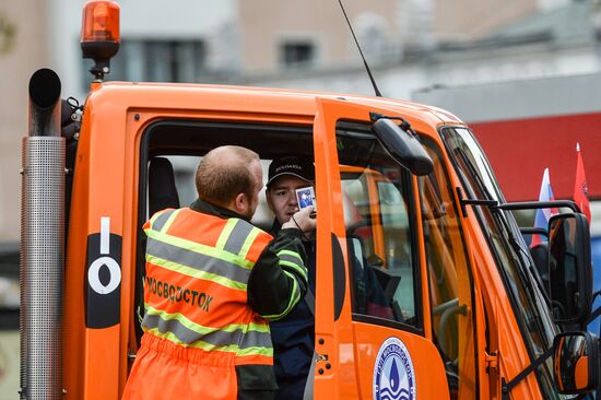 First Moscow paradew of municip vehicles