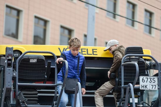 First Moscow paradew of municip vehicles
