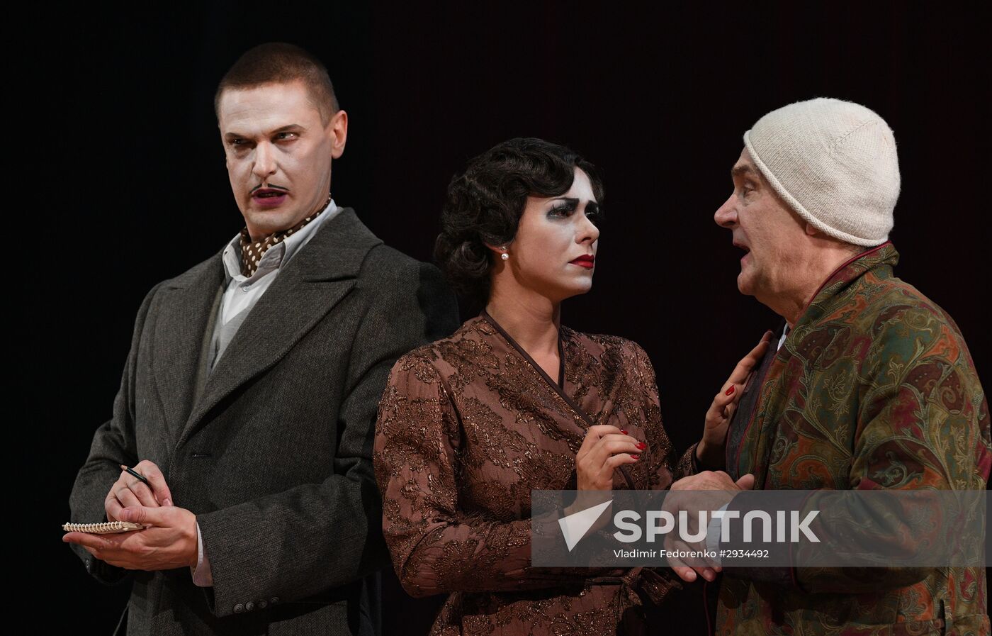 Rehearsal of play The Imaginary Invalid at Vakhtangov Theater