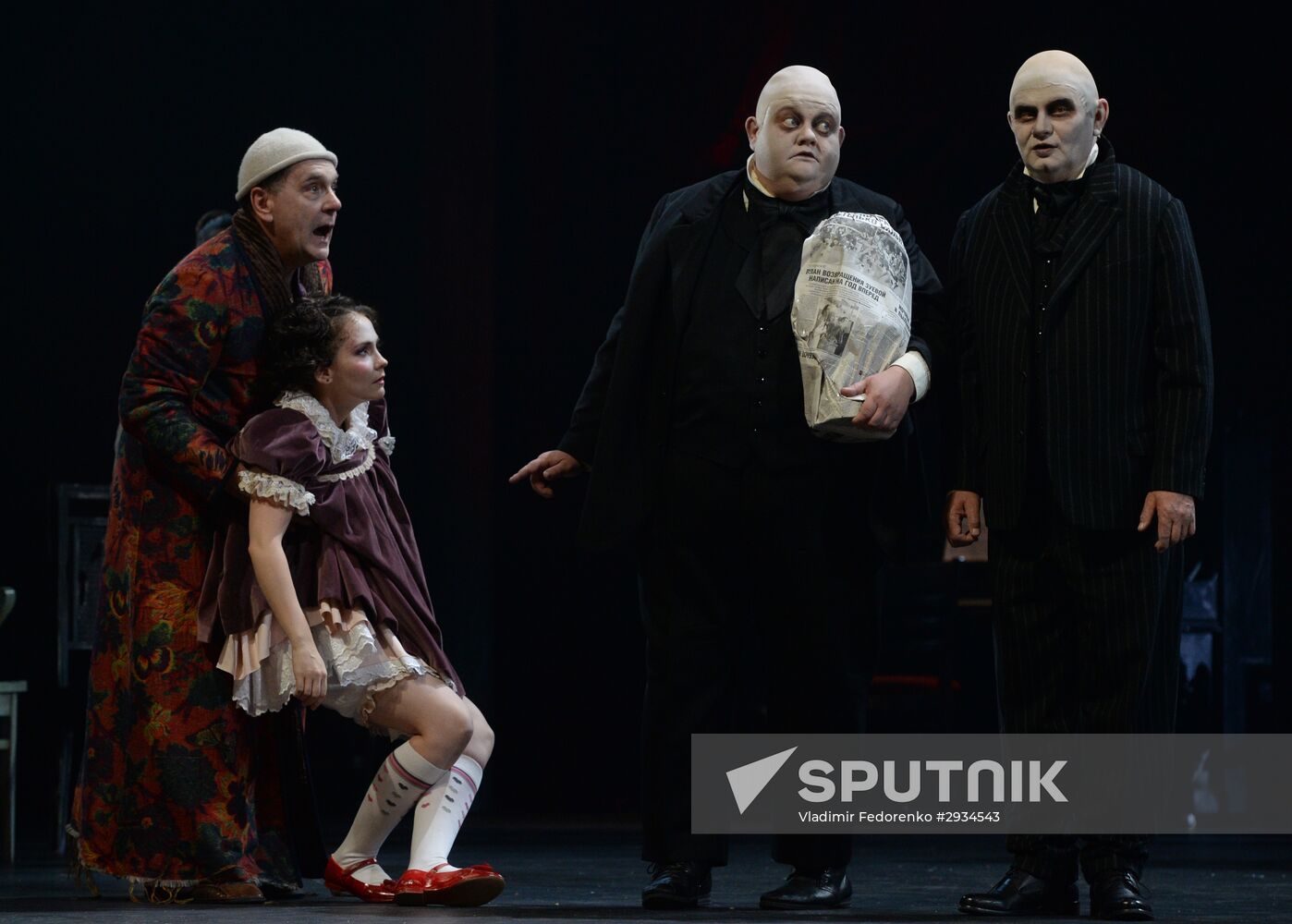 Rehearsal of play The Imaginary Invalid at Vakhtangov Theater