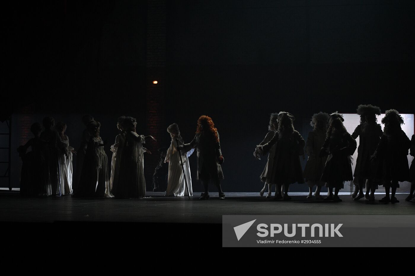Rehearsal of play The Imaginary Invalid at Vakhtangov Theater