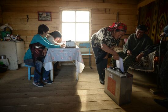 Pre-term voting in Altai Republic's remote areas