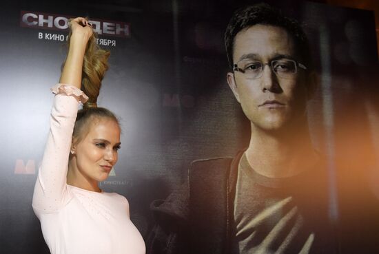 Premiere of movie 'Snowden'