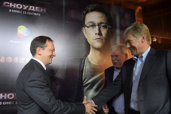 Premiere of movie 'Snowden'