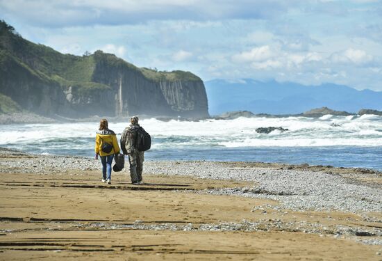 Views of Russia. Kuril islands