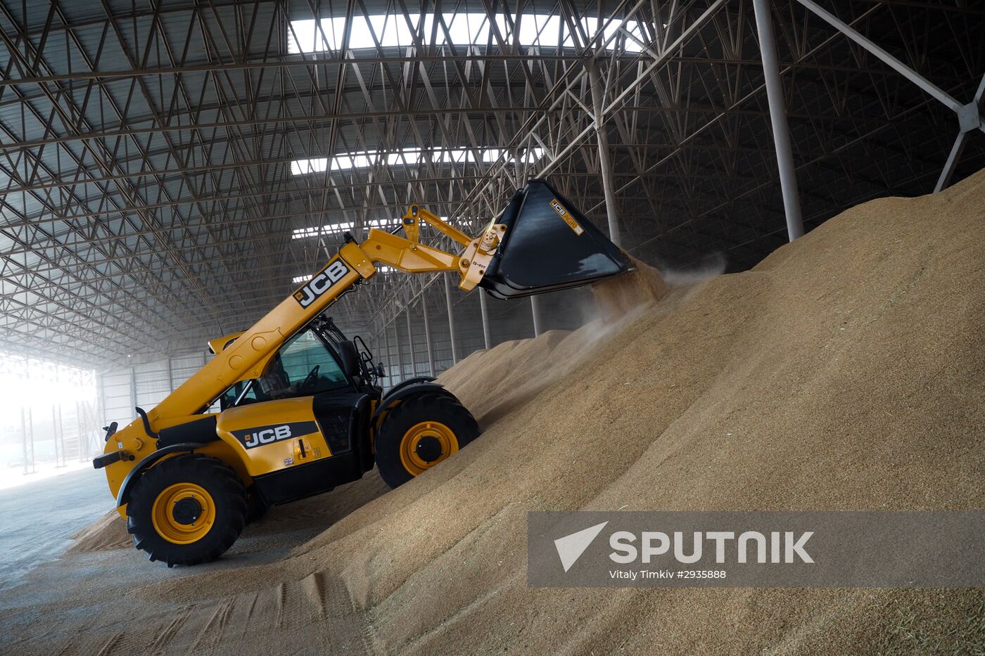 Rice harvest in Krasnodar Territory