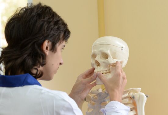 Medicine class at Moscow school