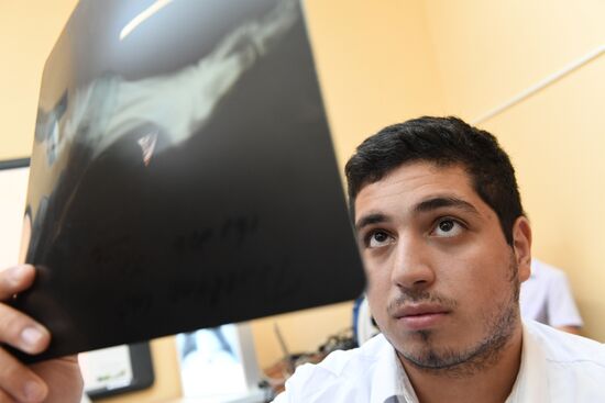 Medicine class at Moscow school