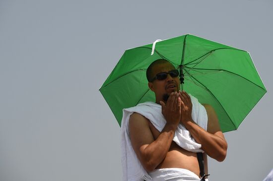 Pilgrims during hadj in Saudi Arabia