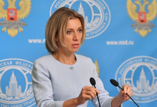 Press briefing by Foreign Ministry Spokesperson Maria Zakharova
