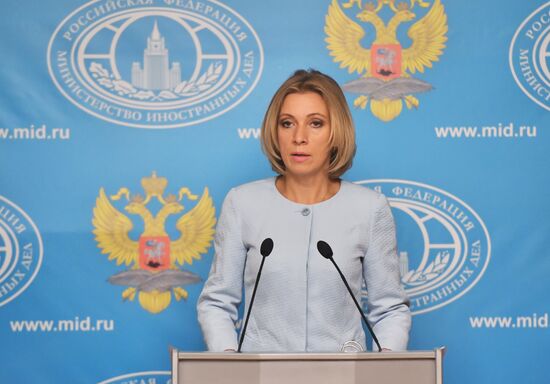 Press briefing by Foreign Ministry Spokesperson Maria Zakharova