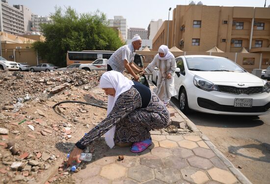 Pilgrims in Saudi Arabia