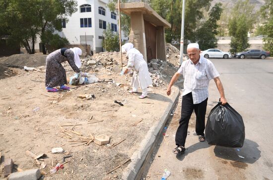 Pilgrims in Saudi Arabia