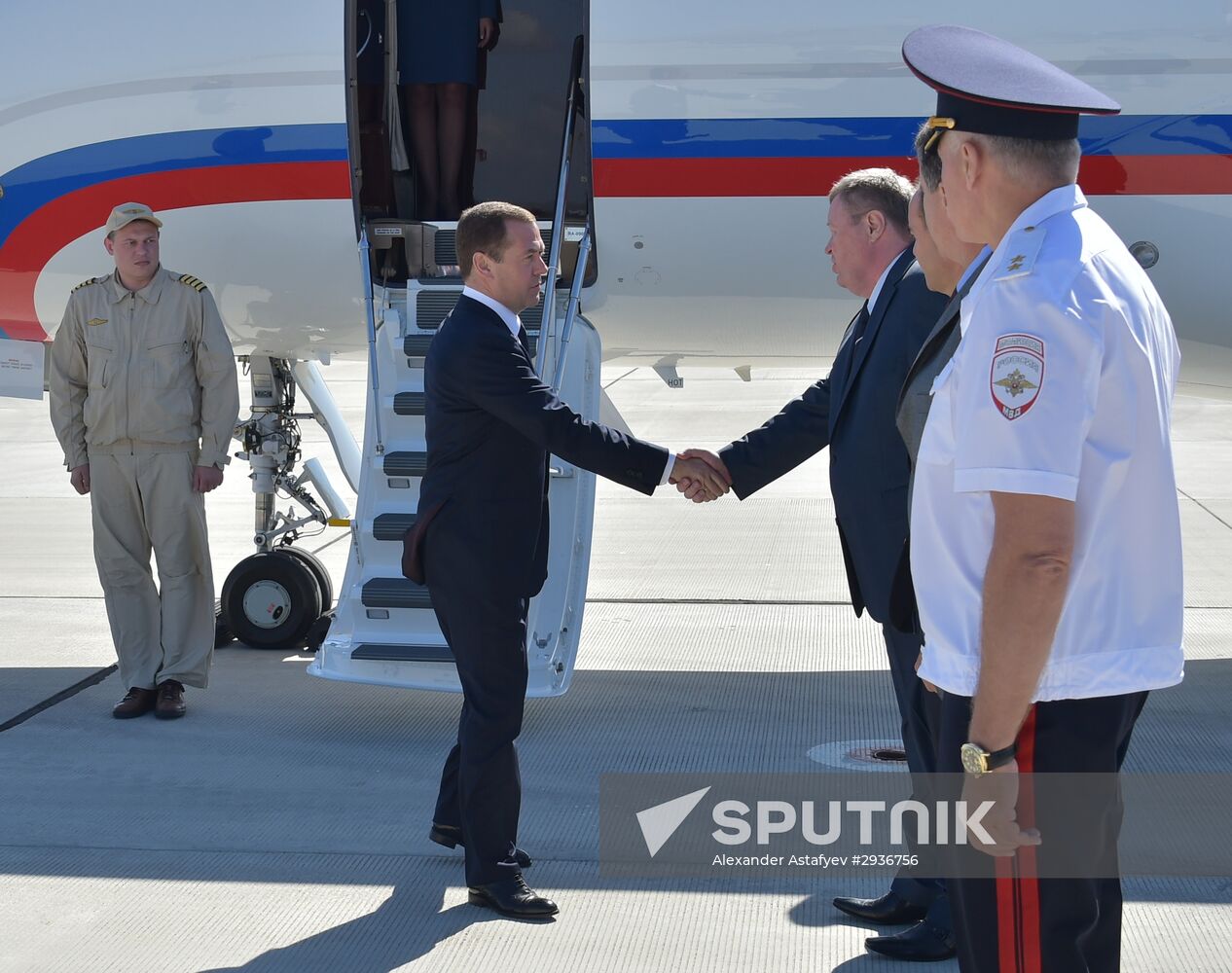 Russian President Vladimir Putin's and Russian Prime Minister Dmitry Medvedev's working visit to South administrative district