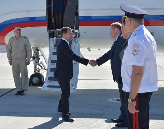 Russian President Vladimir Putin's and Russian Prime Minister Dmitry Medvedev's working visit to South administrative district