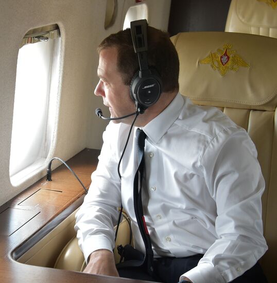 Russian President Vladimir Putin's and Russian Prime Minister Dmitry Medvedev's working visit to South administrative district