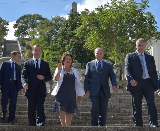 Russian President Vladimir Putin's and Russian Prime Minister Dmitry Medvedev's working visit to South federal district