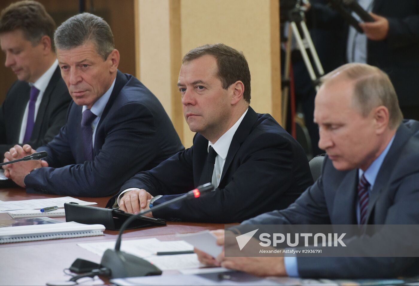 Russian President Vladimir Putin's and Russian Prime Minister Dmitry Medvedev's working visit to South federal district