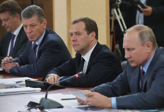 Russian President Vladimir Putin's and Russian Prime Minister Dmitry Medvedev's working visit to South federal district