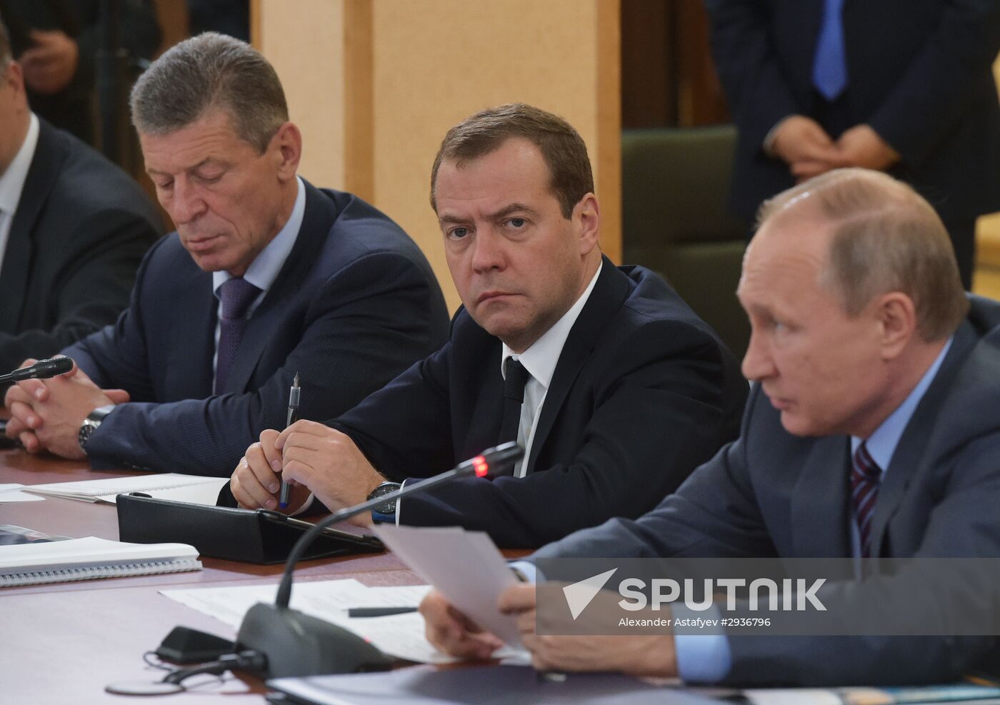 Russian President Vladimir Putin's and Russian Prime Minister Dmitry Medvedev's working visit to South administrative district