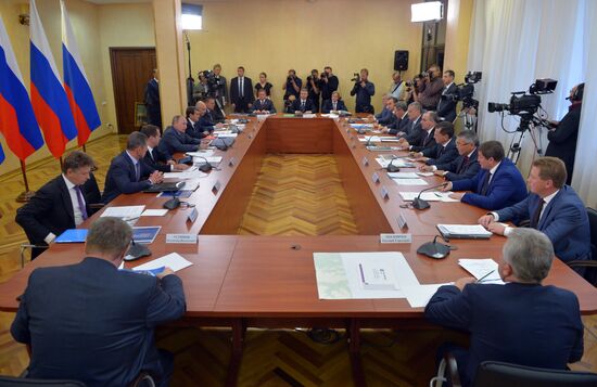 Russian President Vladimir Putin's and Russian Prime Minister Dmitry Medvedev's working visit to South administrative district