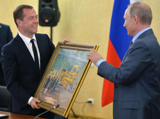 Russian President Vladimir Putin's and Russian Prime Minister Dmitry Medvedev's working visit to Southern Federal District
