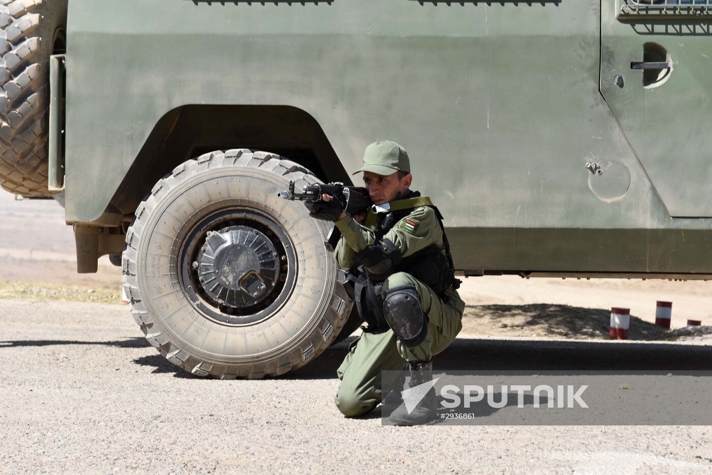 Сombined exercise of Russian military post and military forces of Tajikistan