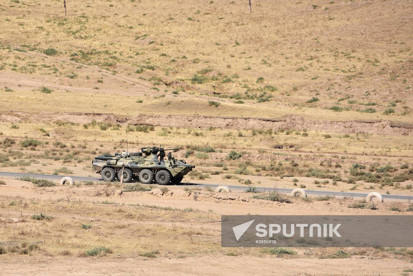 Сombined exercise of Russian military post and military forces of Tajikistan