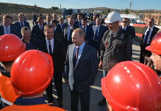 Russian President Vladimir Putin's and Russian Prime Minister Dmitry Medvedev's working visit to South federal district