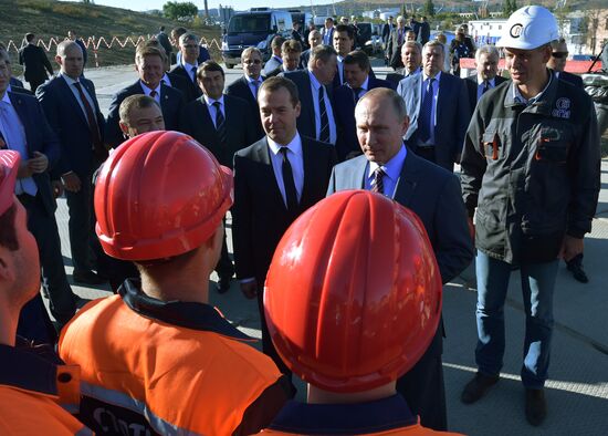 Russian President Vladimir Putin's and Russian Prime Minister Dmitry Medvedev's working visit to South federal district