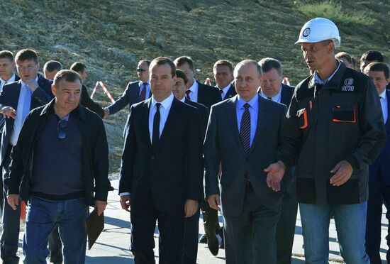 Russian President Vladimir Putin's and Russian Prime Minister Dmitry Medvedev's working visit to South federal district