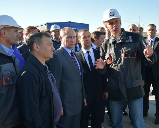 Russian President Vladimir Putin's and Russian Prime Minister Dmitry Medvedev's working visit to South federal district