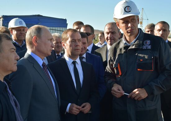 Russian President Vladimir Putin's and Russian Prime Minister Dmitry Medvedev's working visit to South federal district