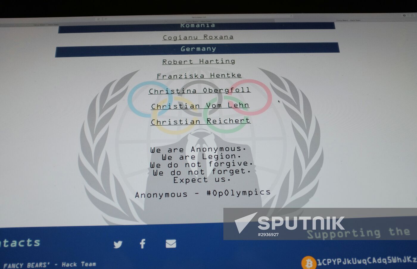 Fancy Bears hackers published the second part of data recieved after hacking WADA database