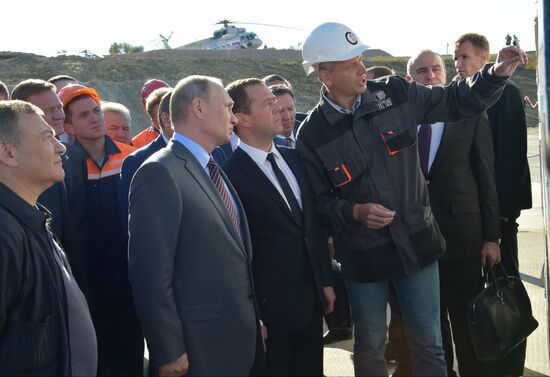 Russian President Vladimir Putin's and Russian Prime Minister Dmitry Medvedev's working visit to South federal district