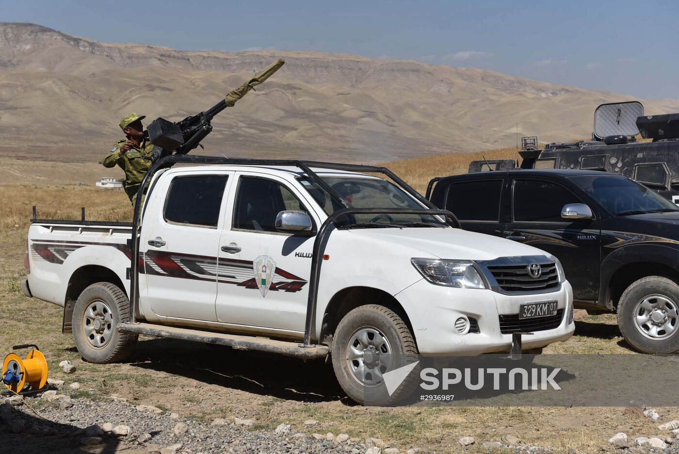 Сombined exercise of Russian military post and military forces of Tajikistan