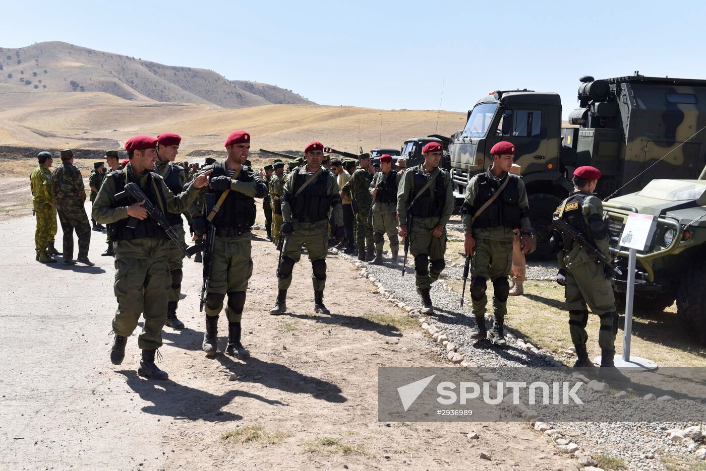 Сombined exercise of Russian military post and military forces of Tajikistan