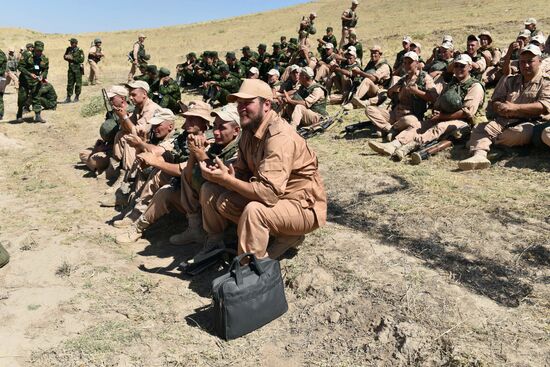 Сombined exercise of Russian military post and military forces of Tajikistan