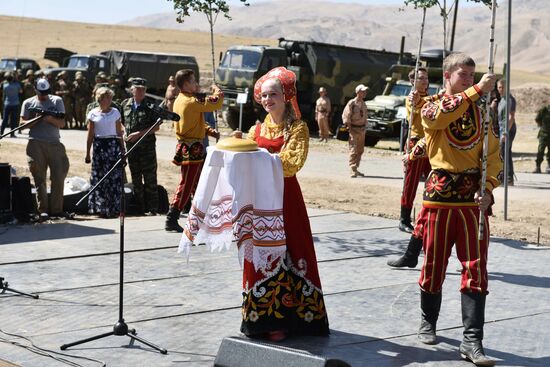 Сombined exercise of Russian military post and military forces of Tajikistan