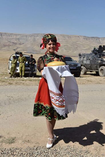 Сombined exercise of Russian military post and military forces of Tajikistan