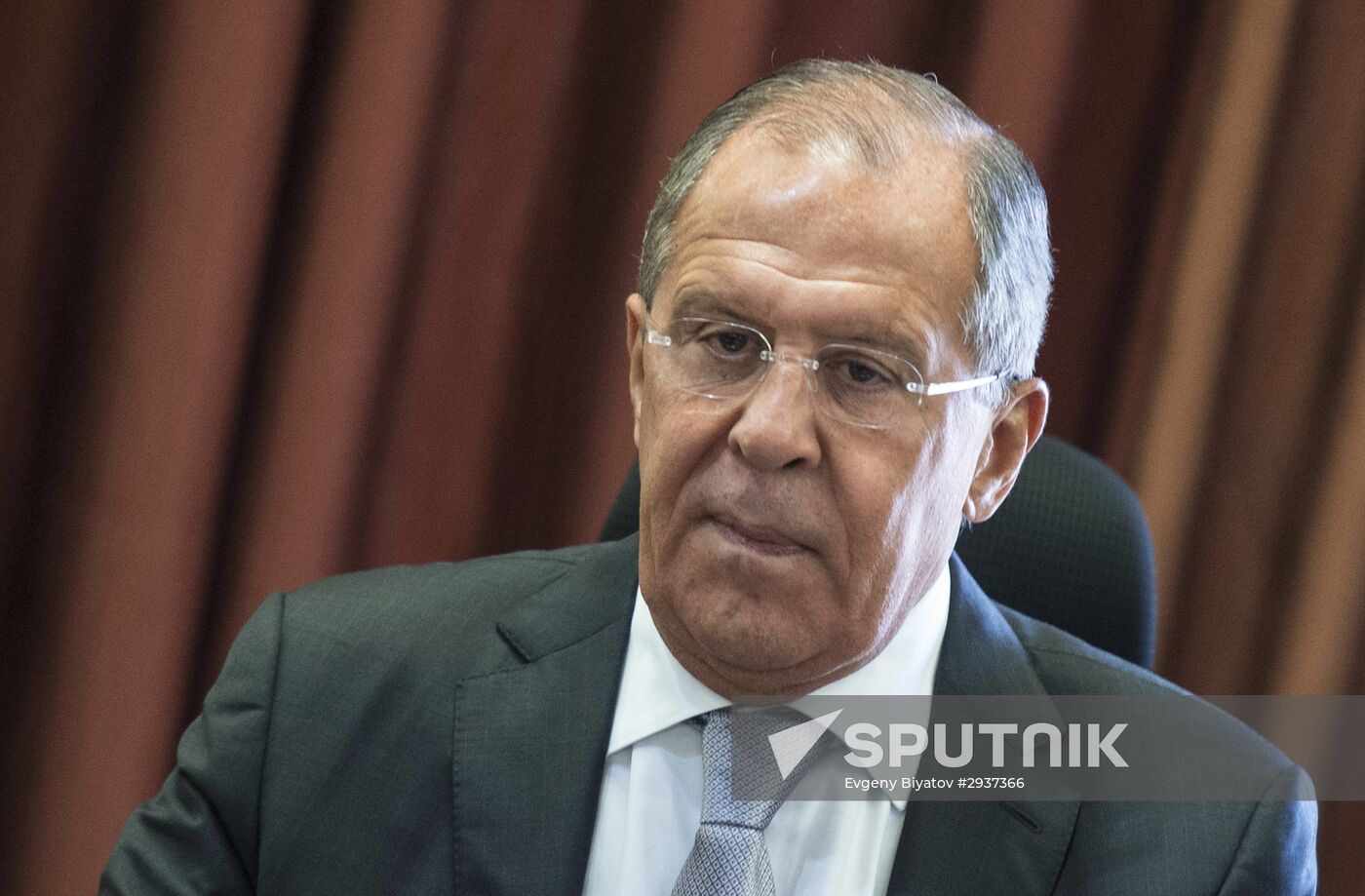 Russian Foreign Minister Sergei Lavrov takes part in CIS Council of Foreign Ministers