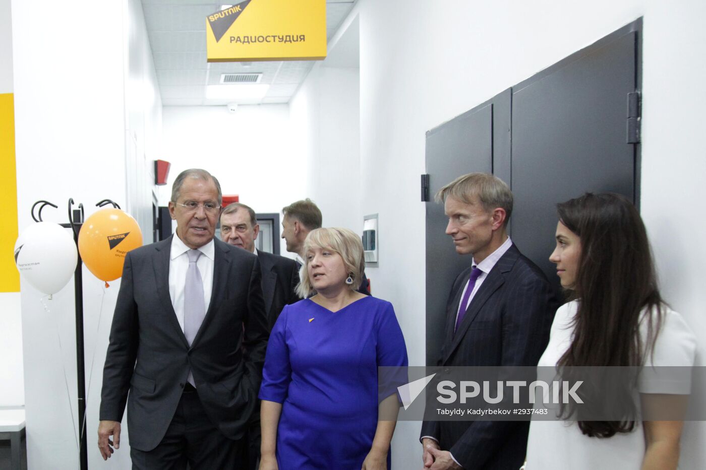Foreign Minister Sergei Lavrov attends opening ceremony of Sputnik editorial center in Bishkek