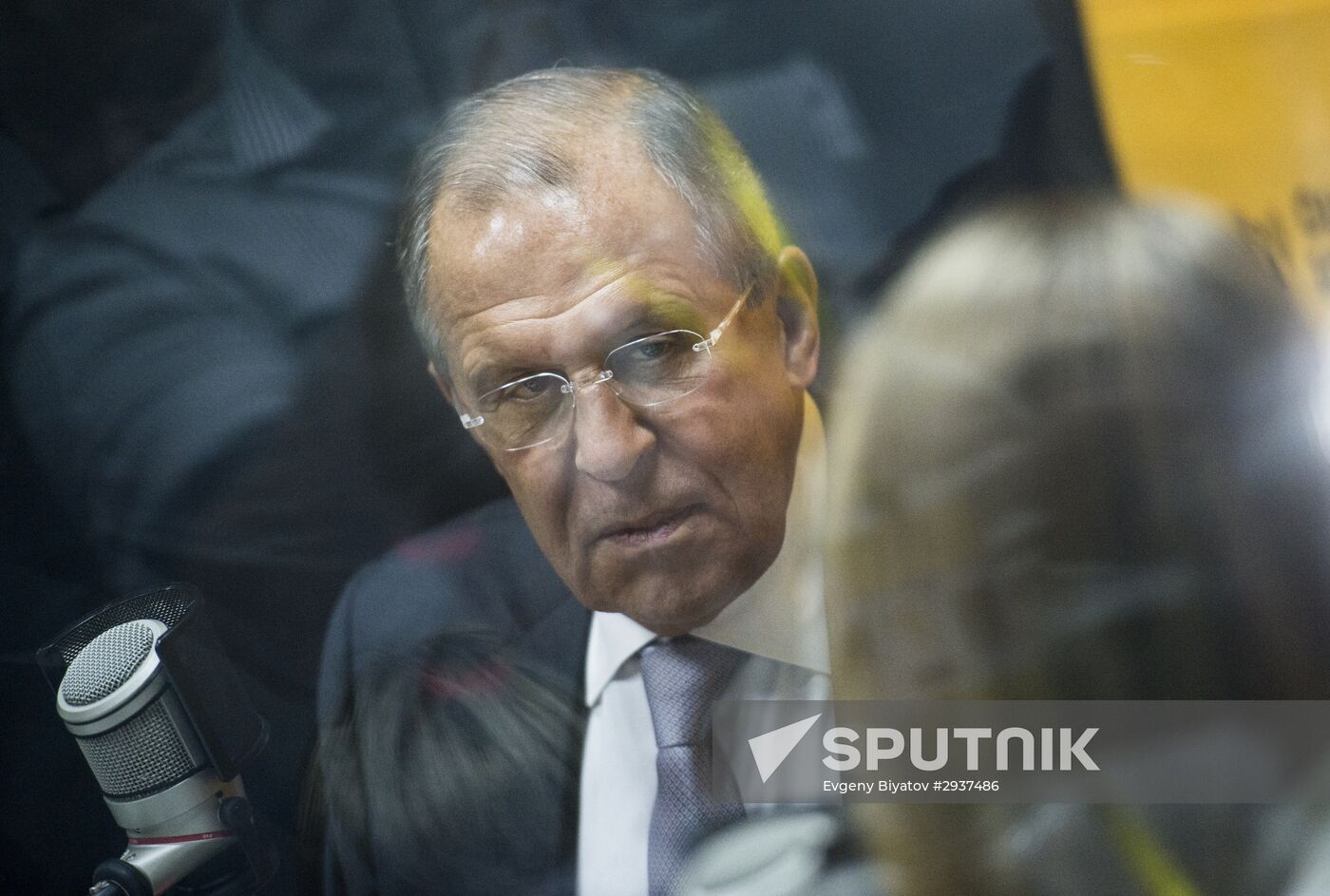 Foreign Minister Sergei Lavrov attends opening ceremony of Sputnik editorial center in Bishkek
