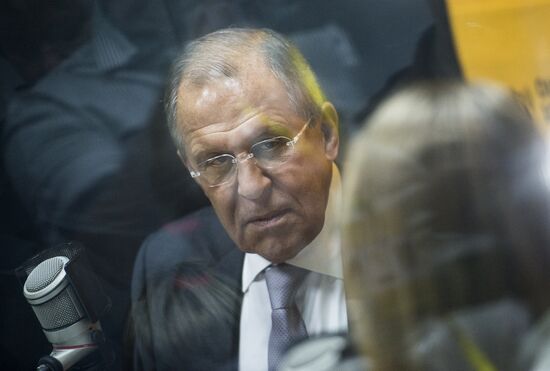 Foreign Minister Sergei Lavrov attends opening ceremony of Sputnik editorial center in Bishkek