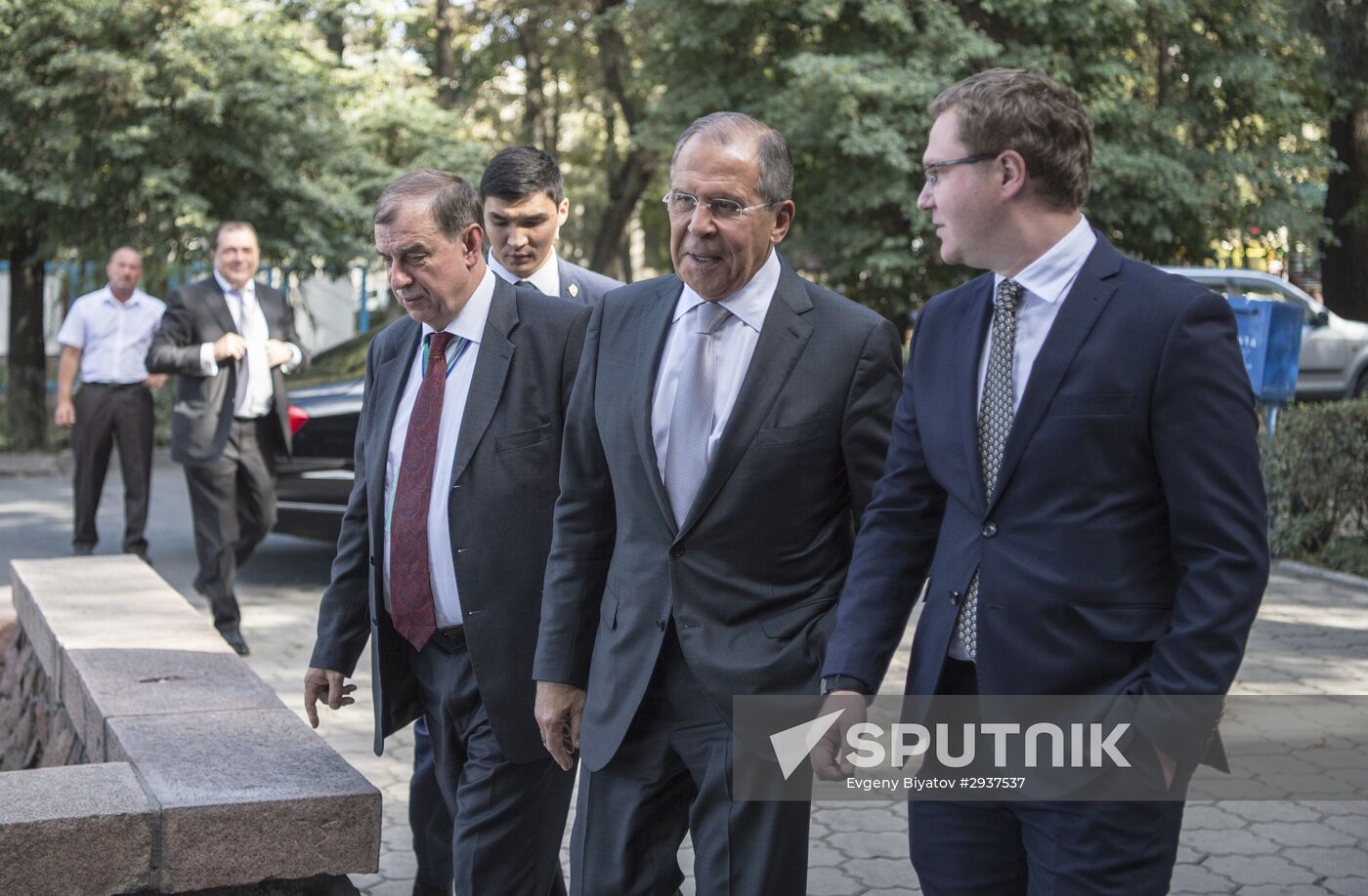 Foreign Minister Sergei Lavrov attends opening ceremony of Sputnik editorial center in Bishkek