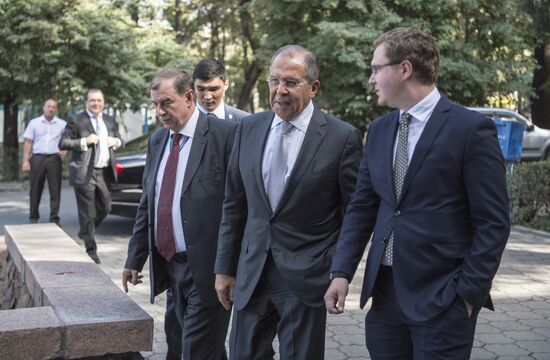Foreign Minister Sergei Lavrov attends opening ceremony of Sputnik editorial center in Bishkek