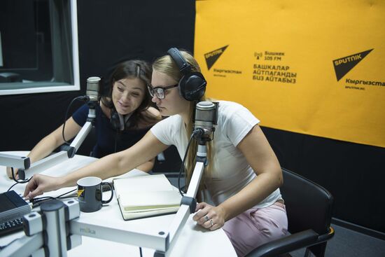 Foreign Minister Sergei Lavrov attends opening ceremony of Sputnik editorial center in Bishkek