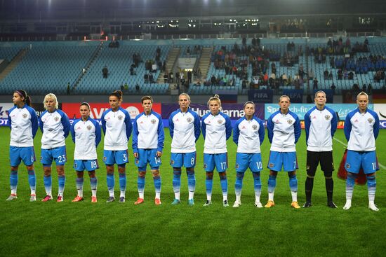 Football. UEFA Women's Euro 2017 qualifier. Russia vs. Germany