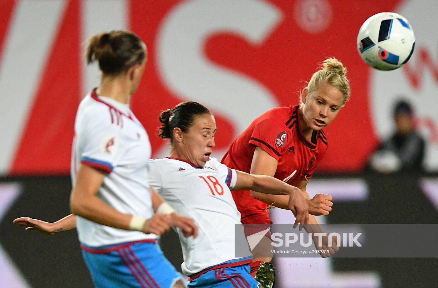 Football. UEFA Women's Euro 2017 qualifier. Russia vs. Germany
