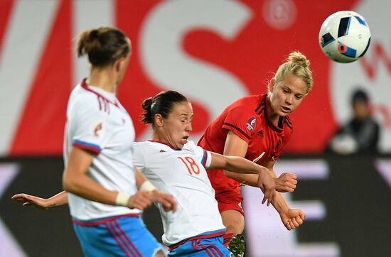 Football. UEFA Women's Euro 2017 qualifier. Russia vs. Germany